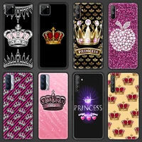 diamond crown printing soft phone cover case for realme c3 c11 c15 5 6 7 7i 8 pro x7 x50 xt pro gt neo v15 5g luxury shell