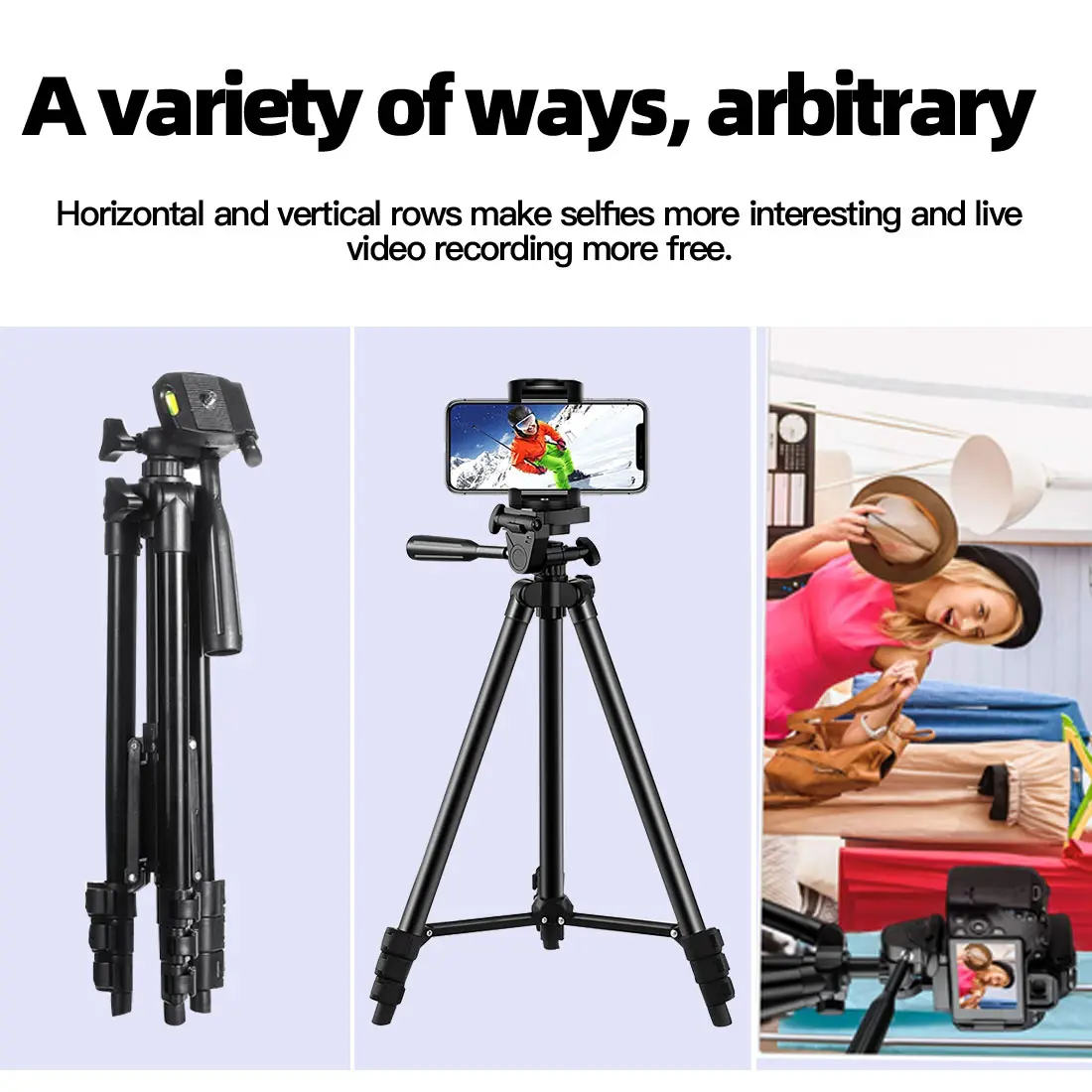 

Bluetooth Selfie Stick Tripod for Youtube live Phone Holder Camera Tripod Bracket Phone Tripod Mount Holder For Phone Camera