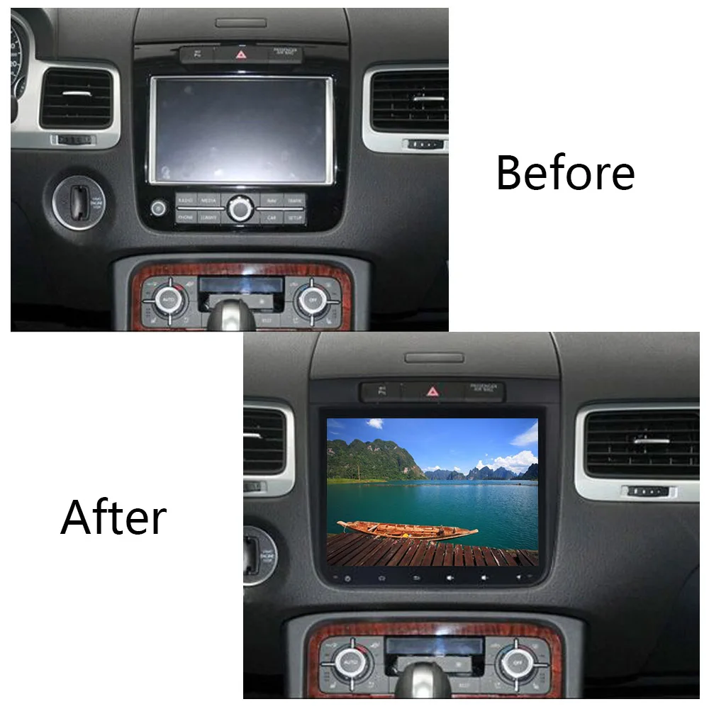 Android 8 1 Автомобильный GPS Радио навигатор для Volkswagen Touareg 2012-2016 автомобильный Navi