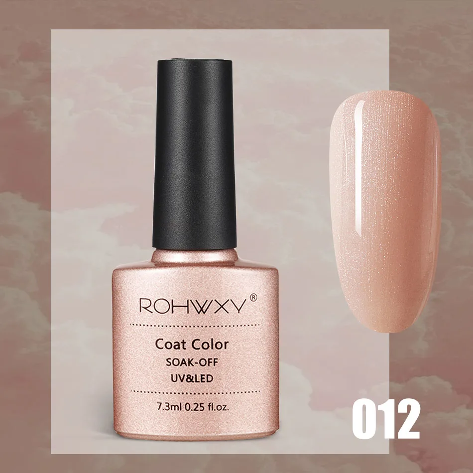 A012 ROHWXY 7,3 мл Гель-лак для ногтей для маникюра 60 цветов УФ-светодиодный Гель-лак впитывающий Гель-лак для рисования Гель-лак Инструменты для дизайна ногтей - Цвет: A012