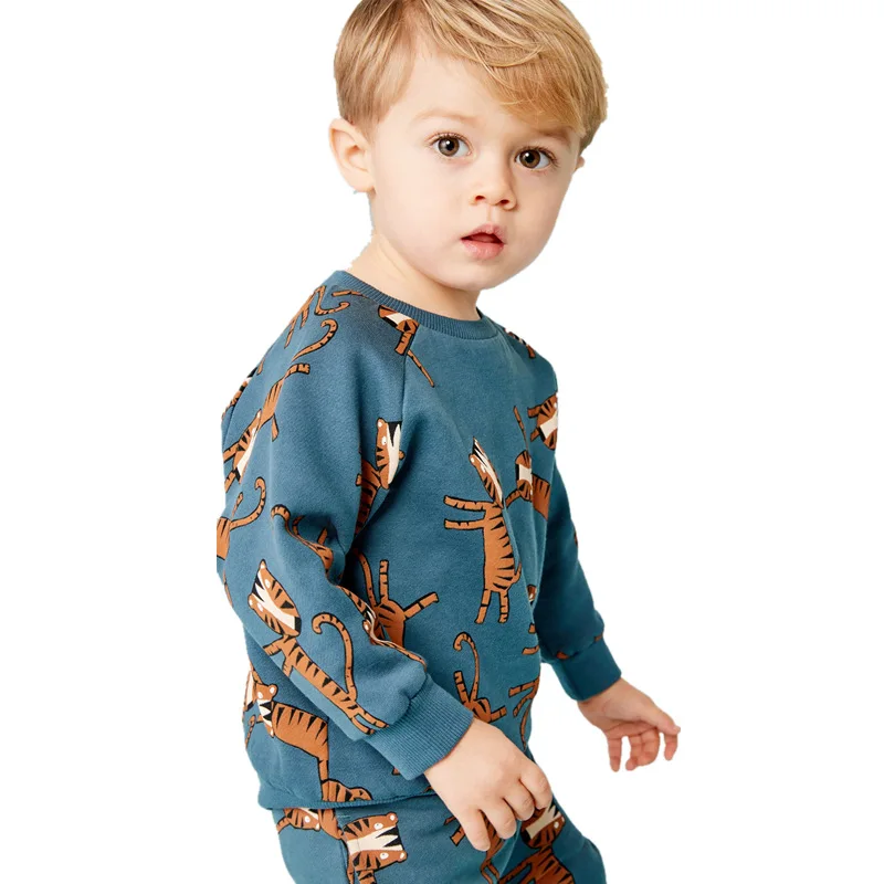2019 New Baby Boys Clothes Sets Spring Autumn Long-sleeved Suit Children's Animal Little Tiger Cotton Clothing |