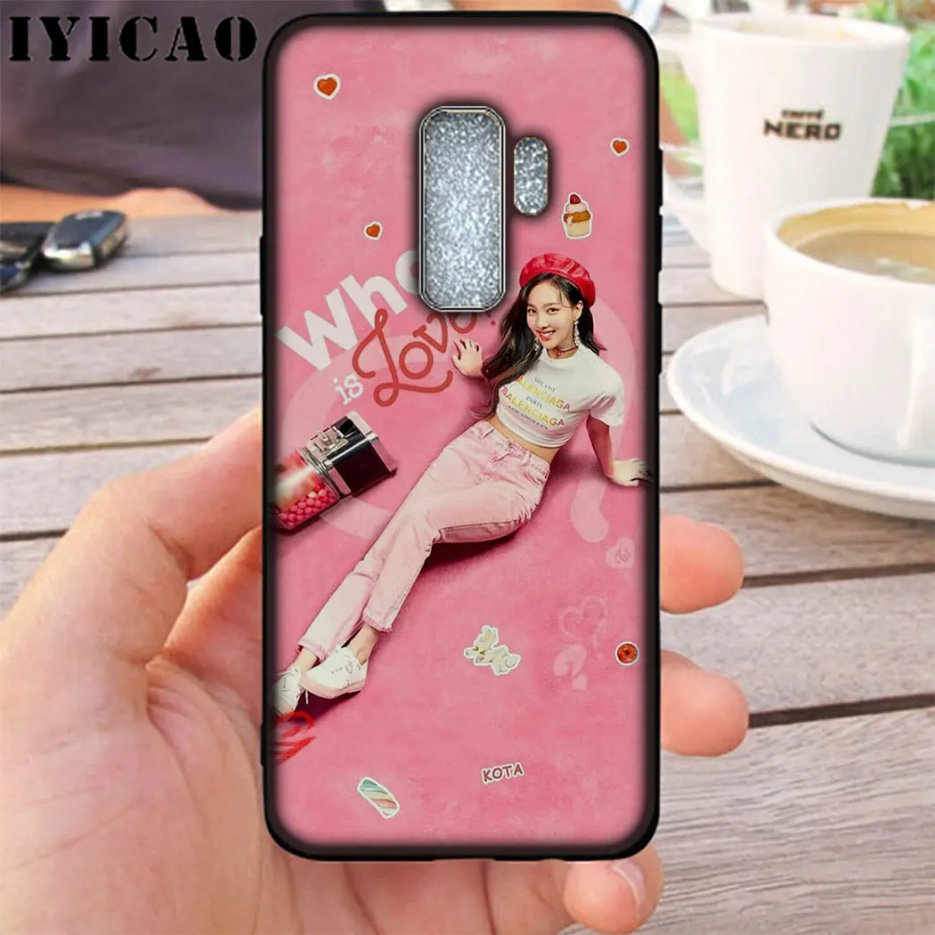 IYICAO TWlCE корейский комбинированный мягкий силиконовый телефон для samsung A3 A5 A6 Plus A7 A8