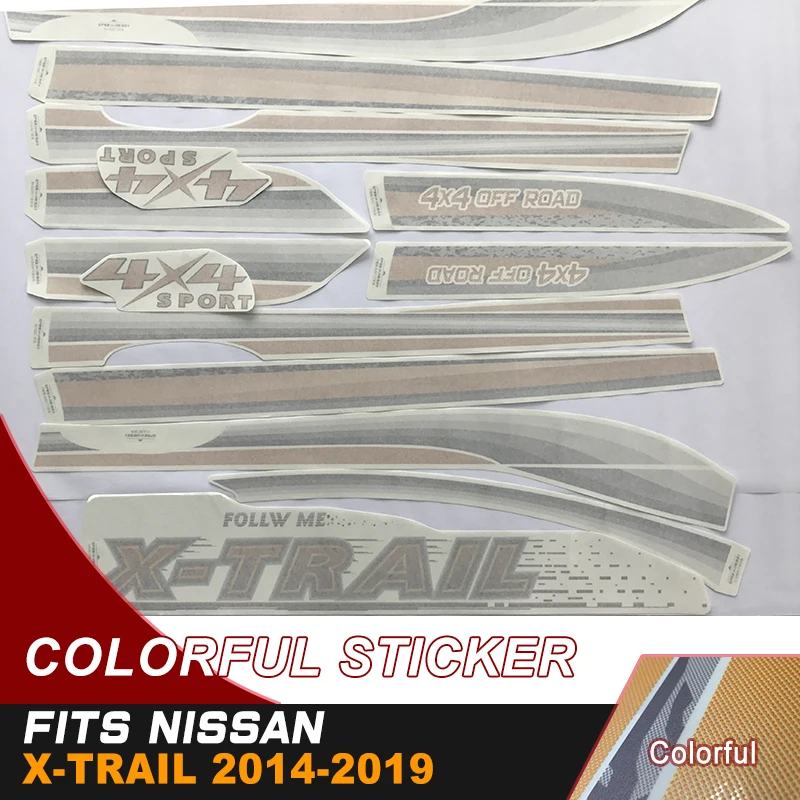 colorful printed car sticker racing body cool waist skirt vinyl graphic for NISSAN XTAIL 2014-2019 | Автомобили и мотоциклы