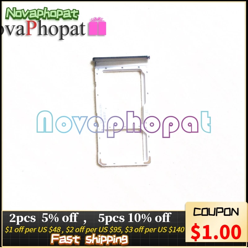 Novaphopat для zte Axon 7 mini Axon7 B2017 B2017G держатель лотка sim карты слот Micro SD Замена адаптера +