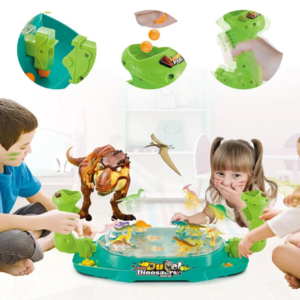 

Dinosaur Toys Shooting Desktop Game Toys for 2 Players Battle Funny Creative Dinosaur Board Game for Family Party Night Novel