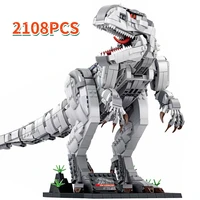 animal series indominus jurassic world dinosaur building blocks park tyrannosaurus rex bricks toys gift for children boys gift