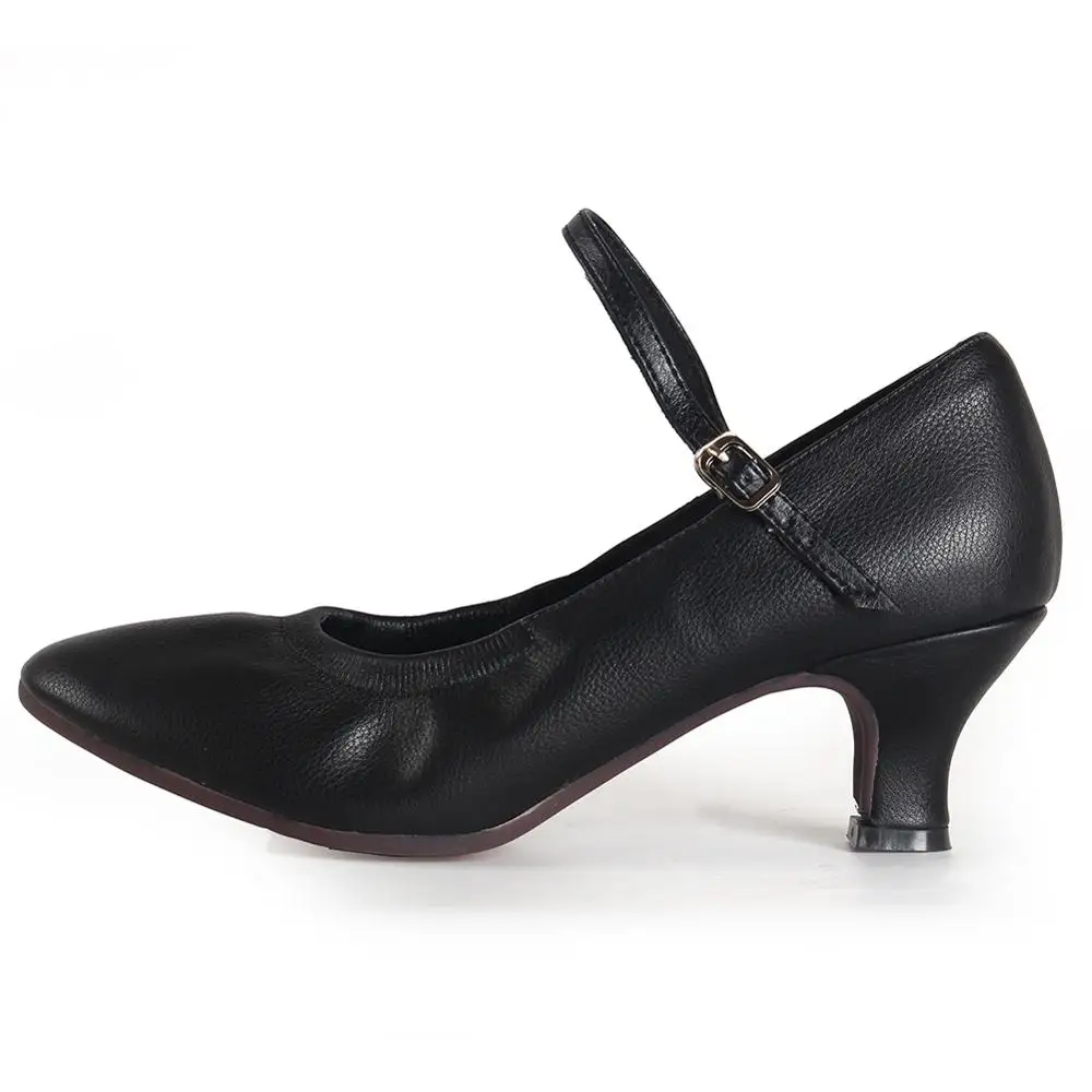 7CM Heel Black Новинка; Брендовая обувь для латиноамериканских танцев; Современные женские туфли для бальных танцев; туфли для танцев на резиновой подошве 3/5 см; Прямая поставка - Цвет: 7CM Heel Black