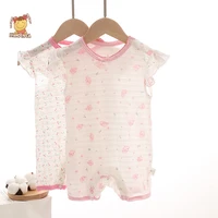 summer kid clothing cute elephant flower cotton soft cherry romper jumpsuit newborn infant clothes children baby girl clothes