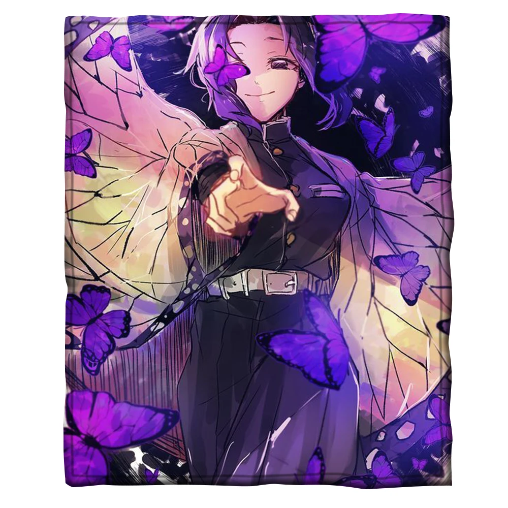 Японское аниме одеяло рассекающее демонов 3D с принтом для взрослых и детей