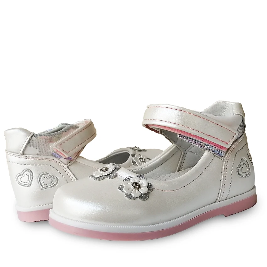 1 пара Детские ортопедические кожаные ботинки с цветами|Кожаная обувь| |