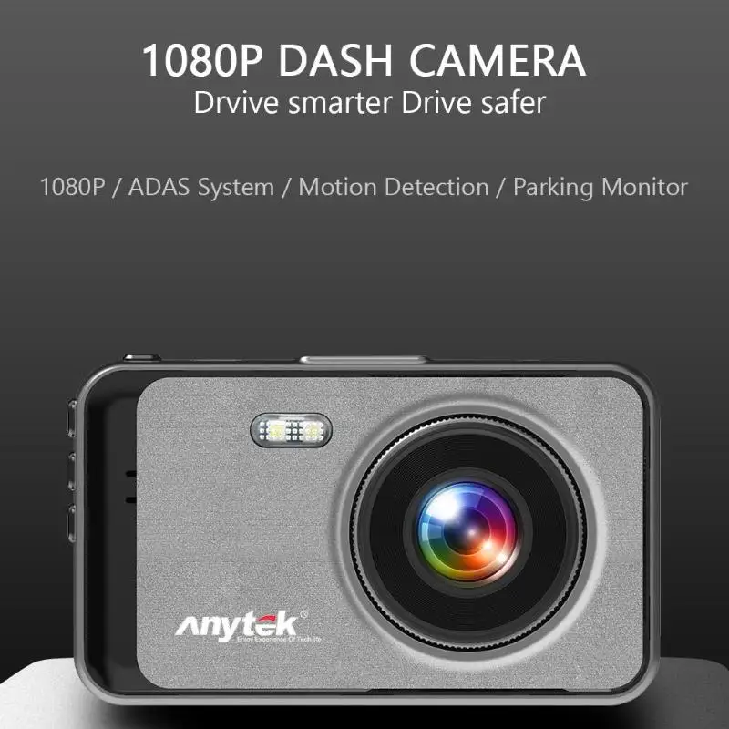 Anytek X31 1080p FHD Автомобильный видеорегистратор Камера на приборной панели номерной знак спереди и сзади HD ночное видение двойная запись