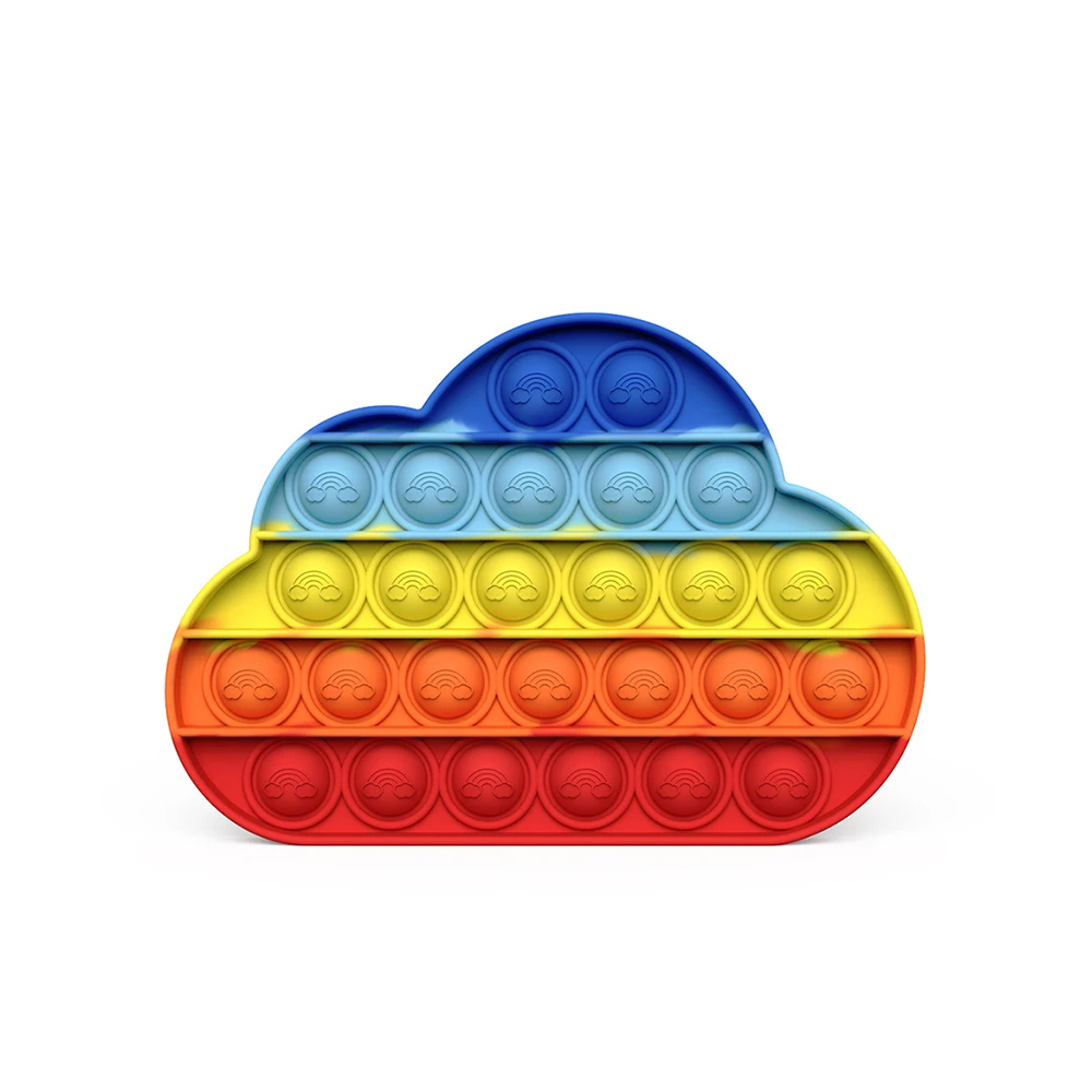 Игрушки антистресс пуш Ай милый Дельфин мороженое клубника облако радужные