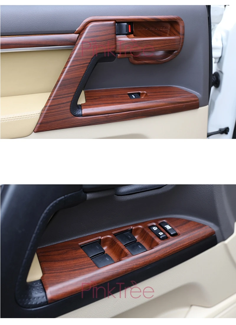 Деревянная цветная внутренняя формовка для Toyota Land Cuiser 200 2008 2015 2016 17 2018 крышка
