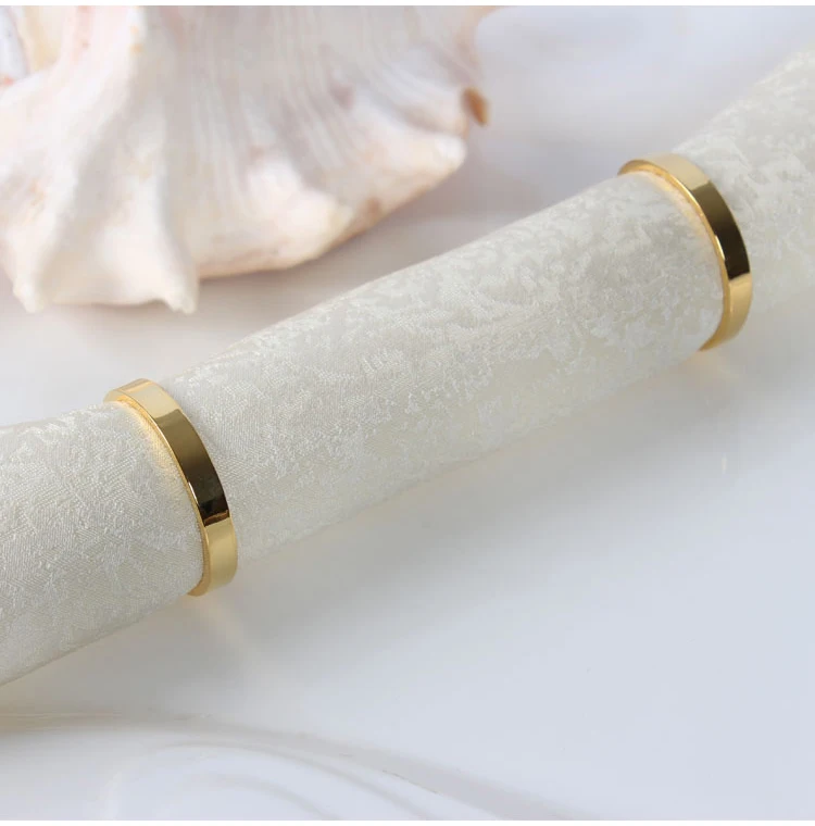 50 шт. цвета: золотистый Цвет кольцо Металлическое для салфетки накидки на стулья