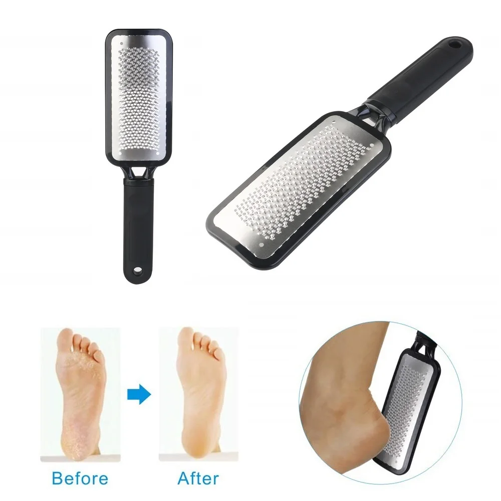

Stainless Steel Callus Remover Pedicure Exfoliating Scrubber Cleaner File (Black)