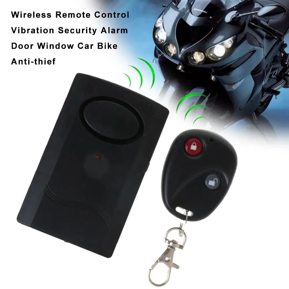 1Set Motorcycle Wireless Remote Control Vibration Security Alarm Door Window Car Bike Anti-thief | Автомобили и мотоциклы