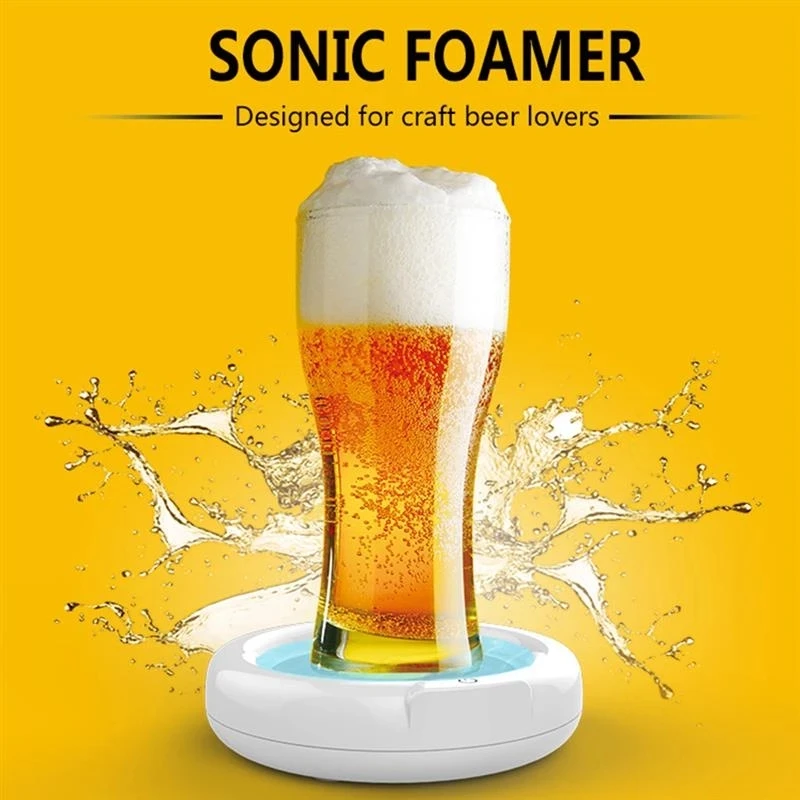 

Beer Bubbler Sonic Foamer Multifunction Ultrasonic Foaming Machine Portable Beer Foam Maker For Ice Beer Bar Tools Dropshipping