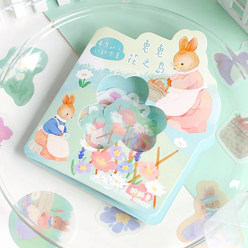 

4 Bags Mixed Total 160PCS Kawaii Cartoon Animal Paper Stickers 100*82mm DIY Scrapbooking Supplies School Office Stationery Gift