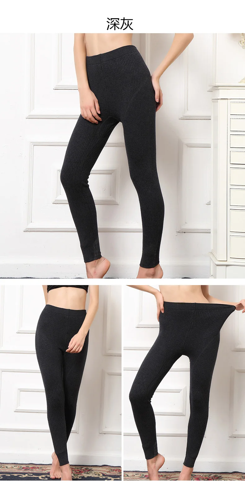 Thicker Pants Women for Heavy Winter Double-Knit Cashmere and Wool Leggings New Long 3Colors Ladies Pant Woman Trousers