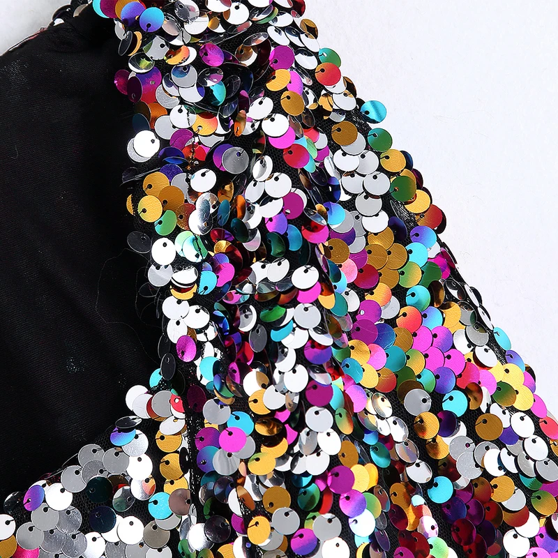 

Vintage Women Square collar Dress Long sleeve High quality Party Mini dress Spring Autumn Club Female Sequin dress INKEO 9D035