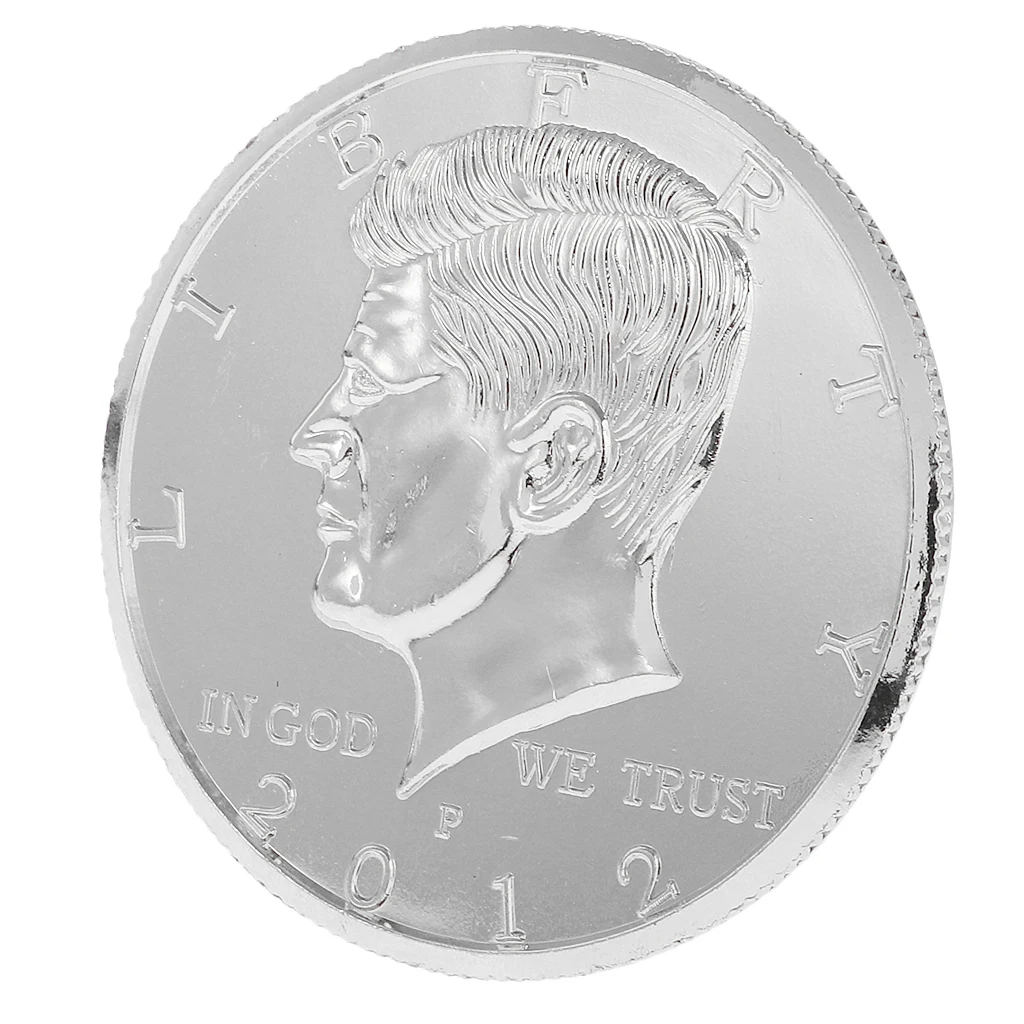 Двухстороннее Металлическое Производство Jumbo Magic Coin волшебный трюк Prop | Игрушки и