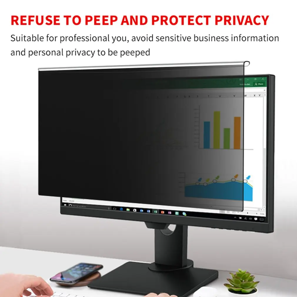 

High Clarity Computer Safety Screen Filter Hanging Type Monitoring Frame Eyeprotection Screen Protection Filter