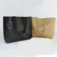 no htb 09 brownblack color waterproof dupont paper bag women handbag brown paper kraft paper shopping bag