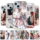 Чехол для iPhone 12, силиконовый чехол для iPhone 11 13 Pro Max XR XS X 12 Mini 7 8 Plus 6S 6 Plus SE 2020, милый чехол из ТПУ с принтом