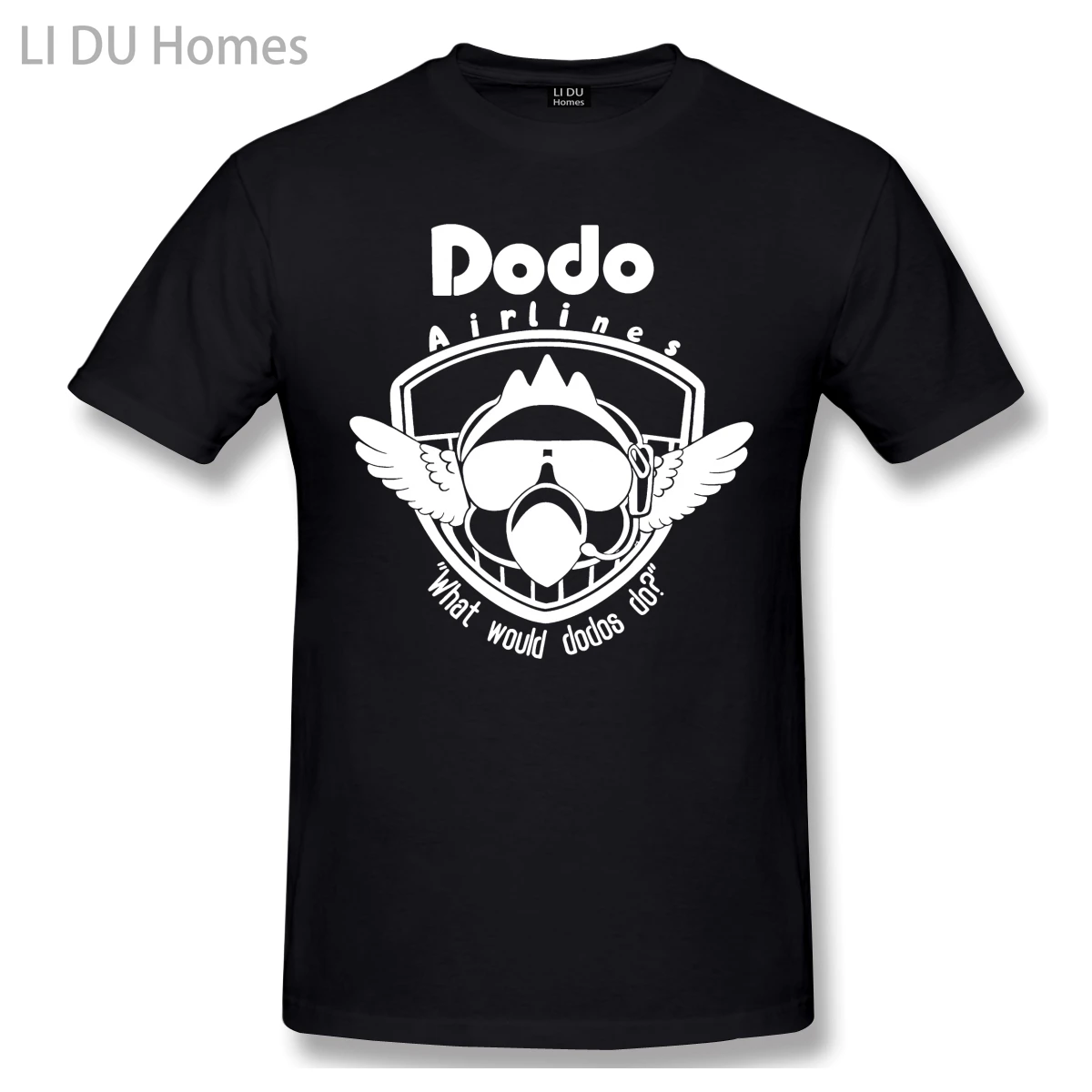 

LIDU Dodo Airlines Slim Casual T Shirt Hot Sale animal crossing new horizons Tee Shirt 100% Cotton O Neck T-shirts