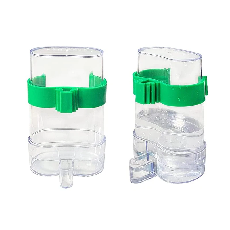 

2 Pieces of Automatic Bird Feeder Waterer Feeder Bottle Birdcage Waterer Bird Feeder Bird Accessories