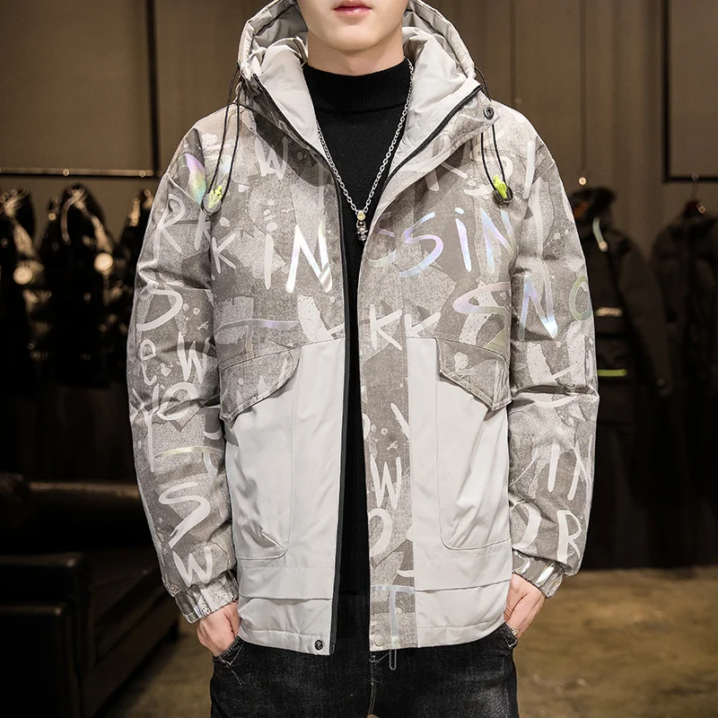 

Men's Winter Hooded Duck Down Jackets Warm Thick Top Quality Down Coats Male Winter Overcoat Down Parkas Man Puffer Jackets