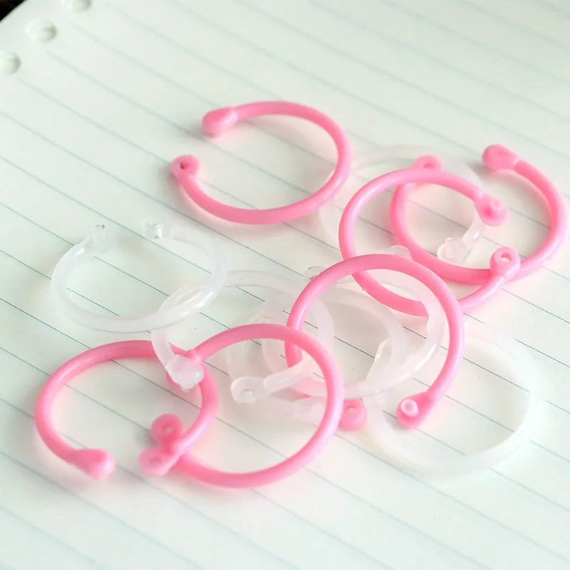 Детям от 2 до 12 лет шт. Пластик круг кольцо зажимы альбомы Сделай Сам отрывными