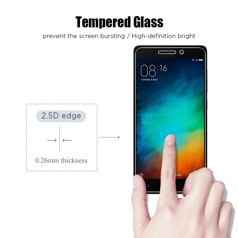 Закаленное стекло для Xiaomi Redmi 7A 6A 5A 4A 4X Защита экрана 2 3 4 Pro 3S 3X жесткое Стекло