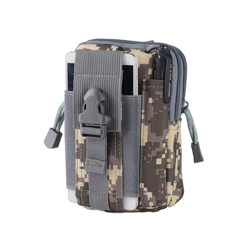 ACU Тактическая универсальная кобура Военная Molle сумка с поясом на бедра и талию кошелек сумка кошелек чехол для телефона на молнии для телефона тактические сумки - Цвет: ACU