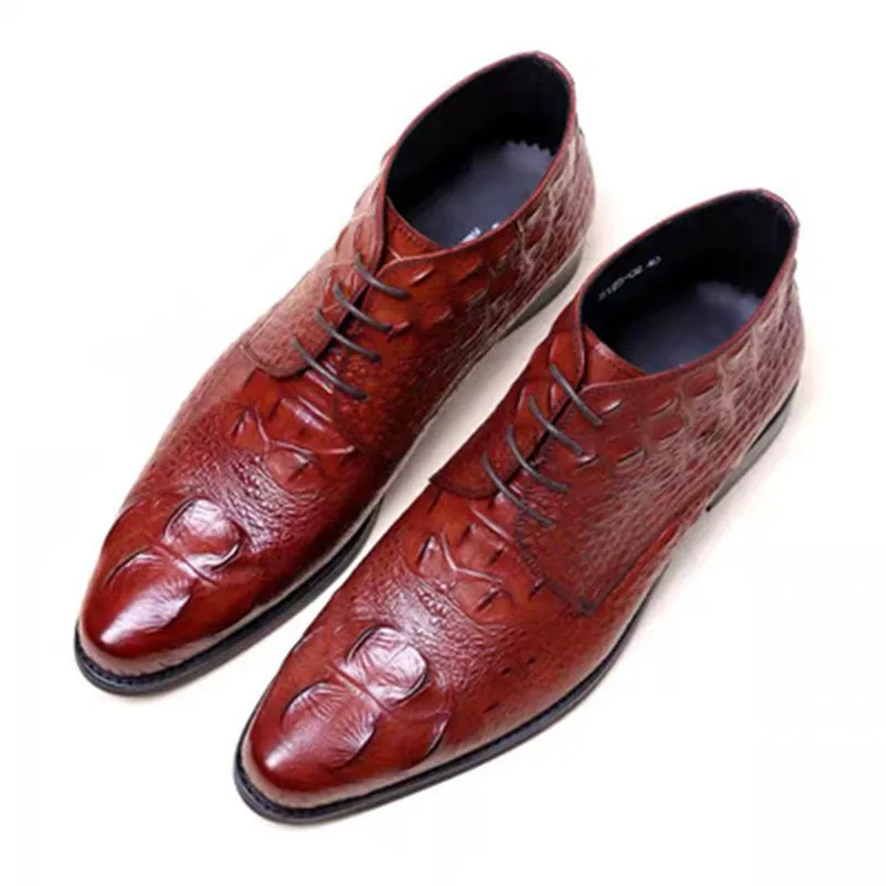 Большие размеры 39-48 мужские короткие ботильоны обувь в британском стиле