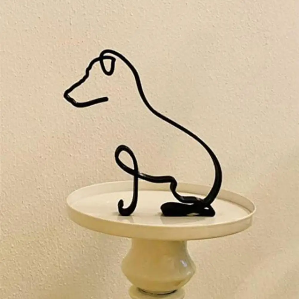 

Animal Abstract Line Minimalist Wall Art Sculpture Modern Creative Ornaments For Living Room Wall Decor Figurines For Interior