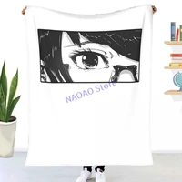 lowkey anime eye throw blanket sheets on the bed blanket on the sofa decorative lattice bedspreads sofa covers