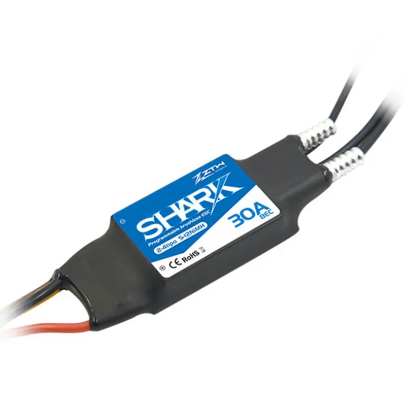 ZTW SHARK серии AL бесщеточный ESC водонепроницаемый SBEC 30A для моделей радиоуправляемых
