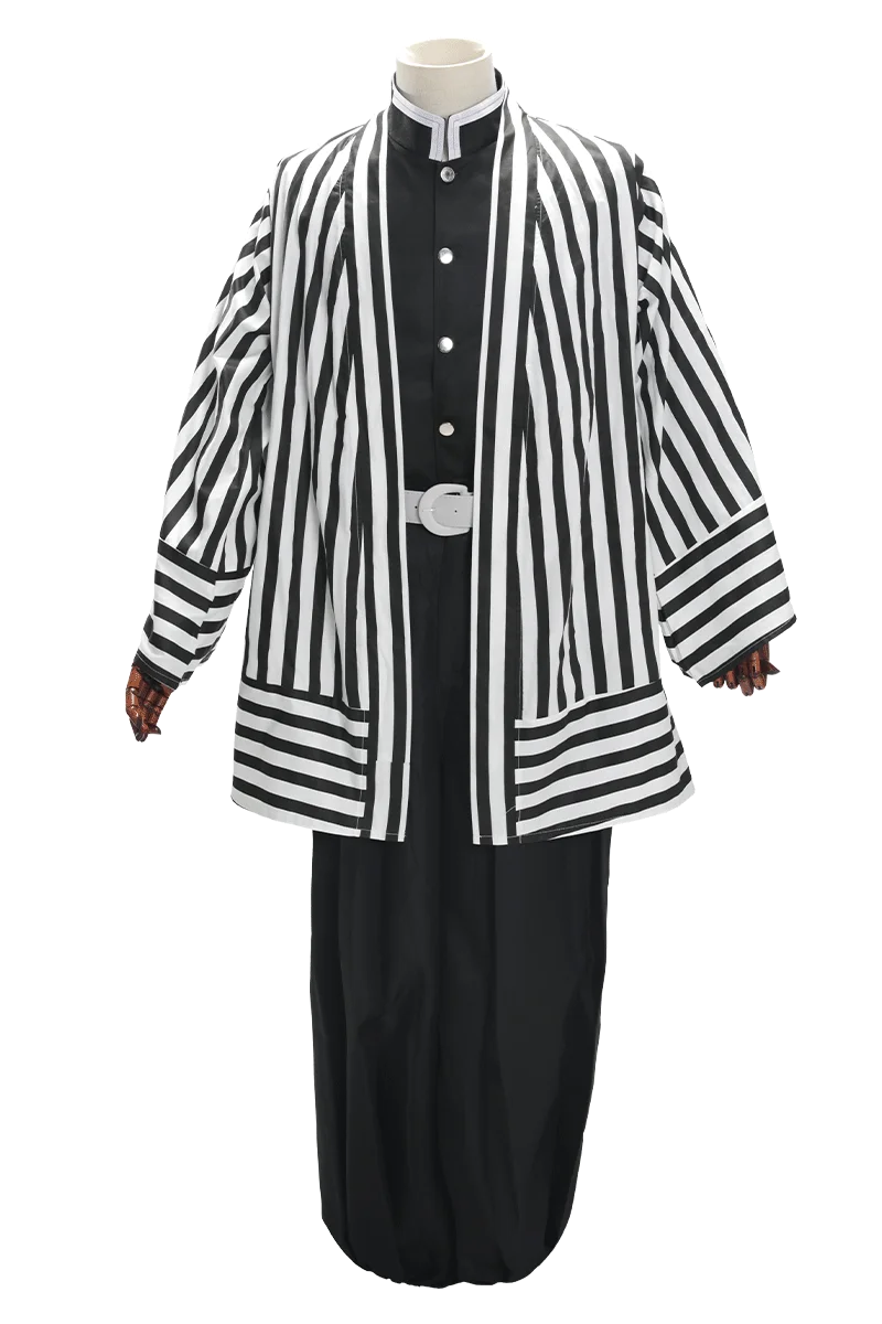 Anime Demon Slayer: Kimetsu no Yaiba Cosplay Iguro Obanai Gothic Uniform Costume Halloween Suit |