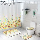 Занавеска Zeegle для ванной комнаты, набор ковриков для ванной, забавная занавеска для душа, Впитывающий Коврик для туалета, нескользящий коврик для ванной комнаты, набор ковриков для душа