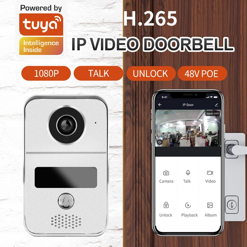 wirelesswifi smart ip villa video door phone intercom doorbell entry system 32gb card free global shipping