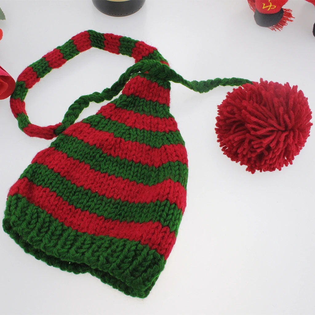 Baby Photography Props Accessories Long Tail Cap Newborn Photo Shoot Knitting Hat Infant Hats Prop Fotografia | Детская одежда и