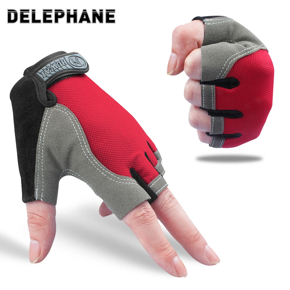 

Sports Cycling Bike Gloves Men's Women's Mountain Bike Gloves Half Finger Biking Gloves Anti Slip Breathable Cycle Gloves