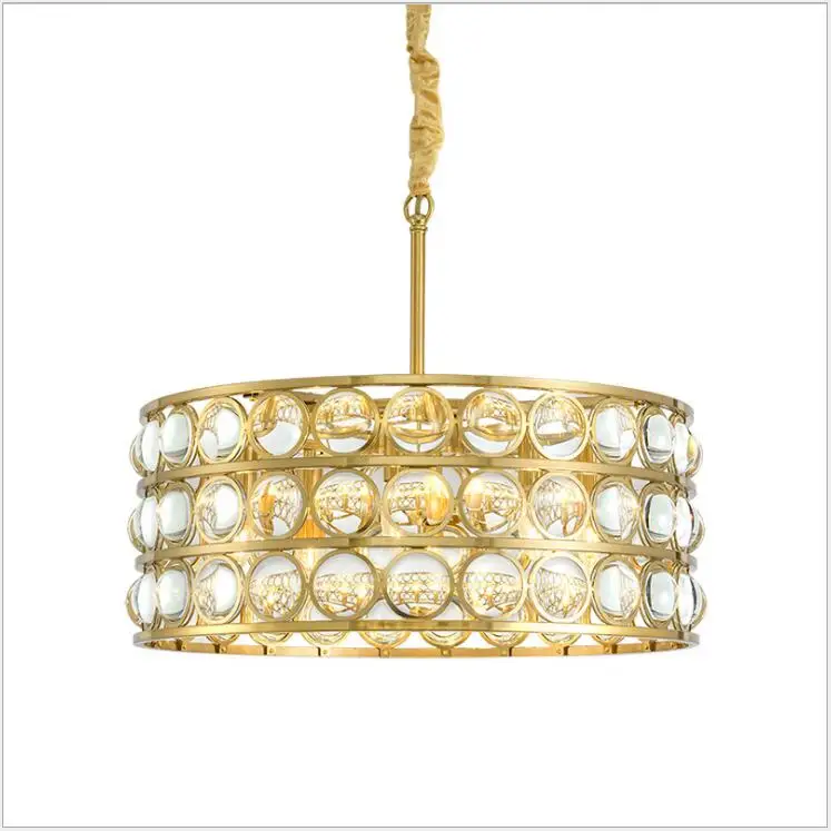 Пост современная роскошная креативная круглая Хрустальная подвеска шар лампа