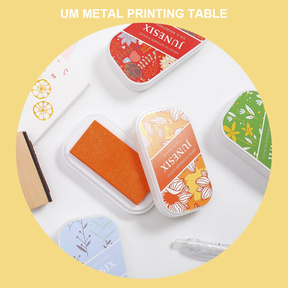 Милая чернильная подставка металлическая Яркая Цветная Нетоксичная без кислот