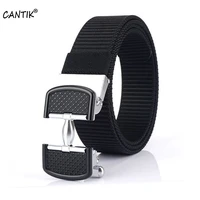 cantik nice quality nylon belts for men unique design hollowed automatic buckle metal clothing jeans accessories 3 5cm cbca213