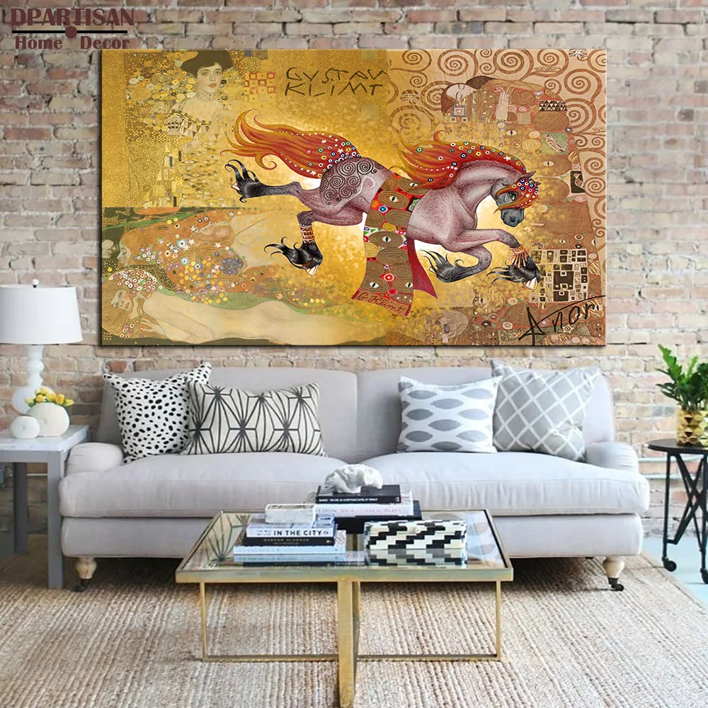 

Huge Gustav KLIMT giclee print CANVAS WALL ART decor poster oil painting print on canvas wall picture For living room