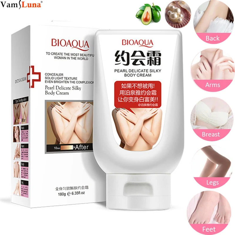 

Pearl Delicate Silky Body Cream Sexy Feet Women Skin Care Natual Rejuvenates Nutrition Concealer 180g All Skin Types 201907017