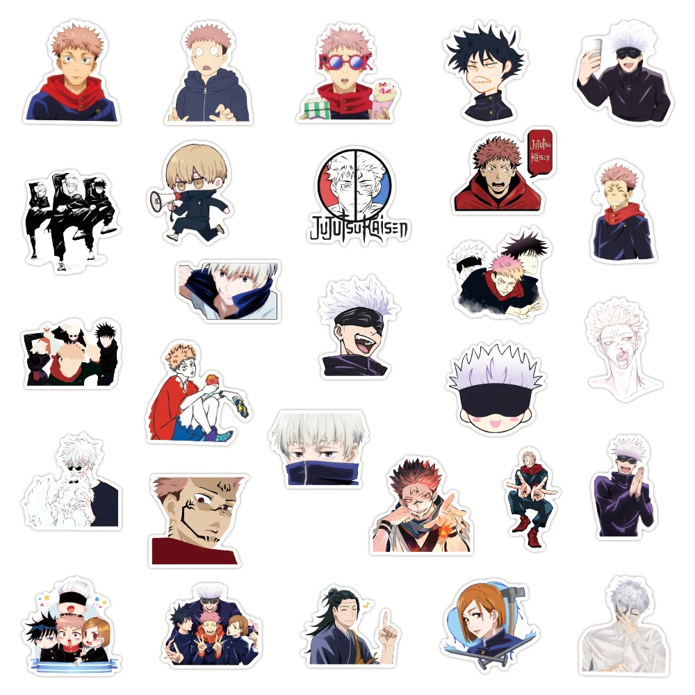 

100PCS Anime Jujutsu Kaisen Graffiti Stickers for Laptop Skateboard Luggage Motorcycle Waterproof Decal Sticker Toy