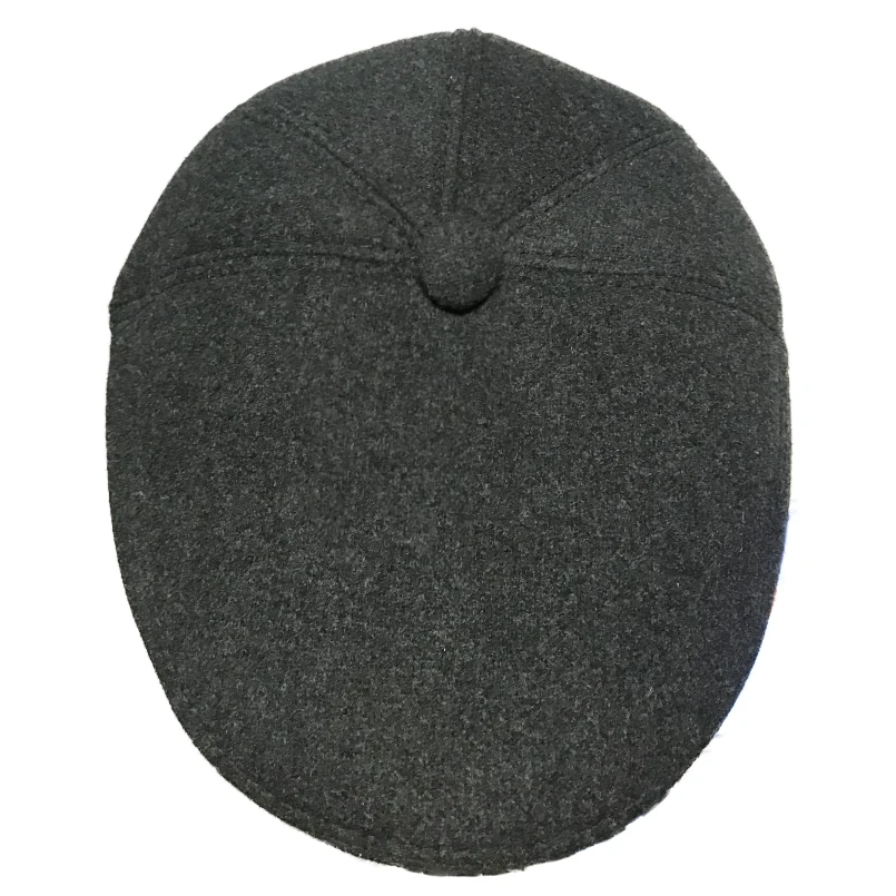 Мужской зимний однотонный черный берет шапка для папы модные шапки Классический